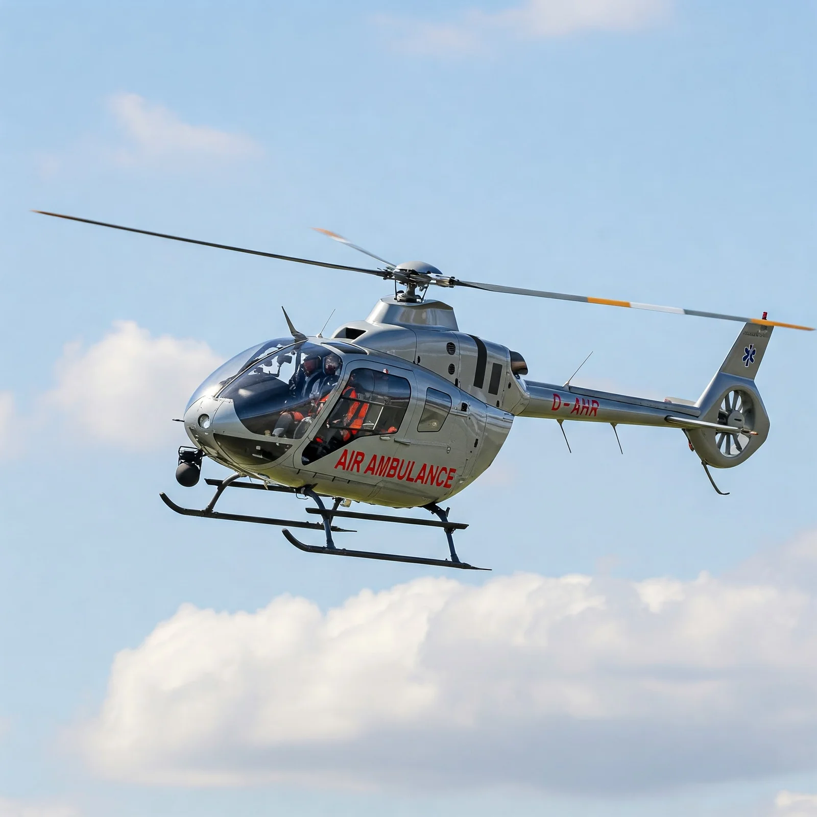 Helicopter air ambulance for critical patient airlifts